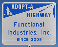 Adopt-a-Highway sign